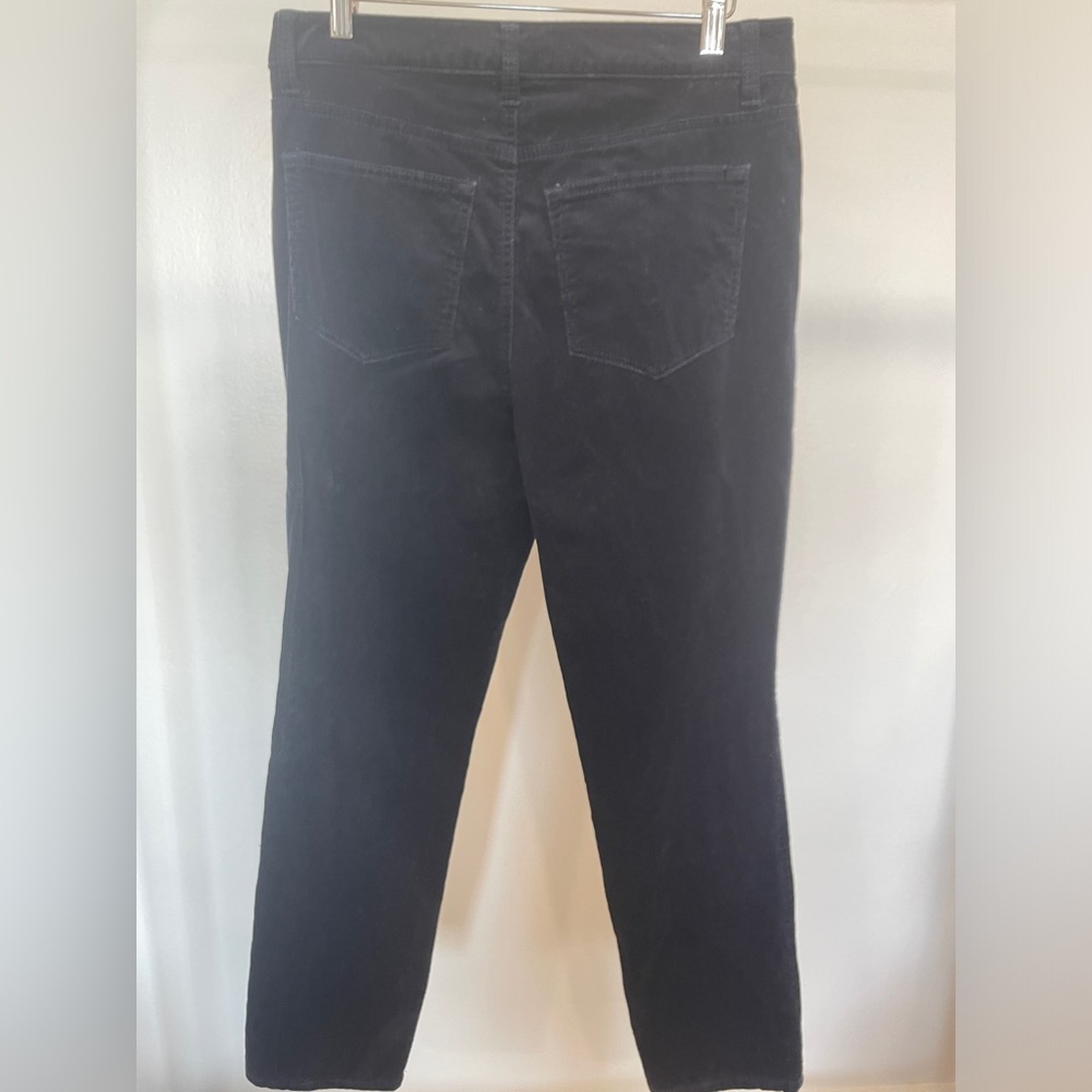 Talbots Navy Blue Corduroy High Rise Straight Leg Pants Women’s 8P Academia - Picture 2 of 13